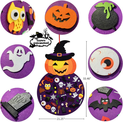 Halloween Pumpkin witch hanging  decoration